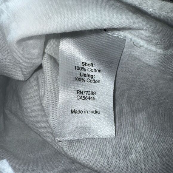 J.Crew Gingham Ruffle Midi Dress Size 12 Black White Check Cotton Lined Summer - Picture 10 of 11